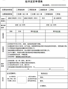 舱单变更 欣海报关 舱单变更 欣海报关