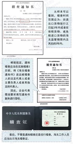 进口报关 海关稽查通知书 欣海报关