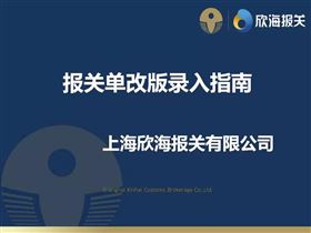 新版报关单改版录入指南