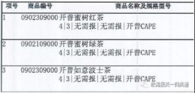 商品归类税号