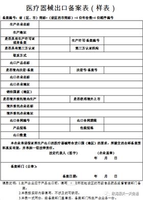 出口医疗器械报关