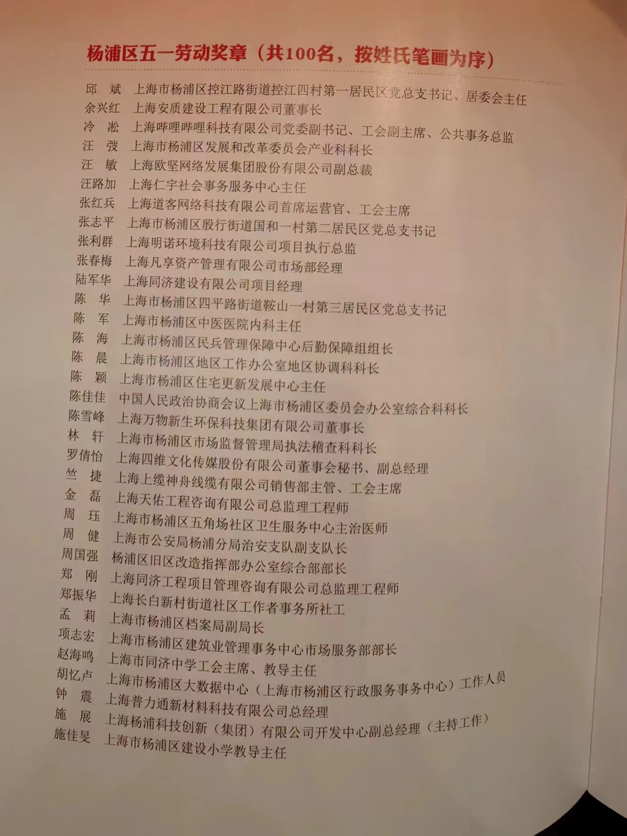 五一劳动奖章